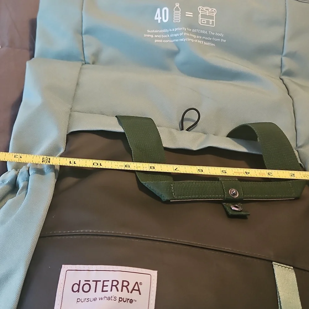 Doterra Green and Black Urban Backpack